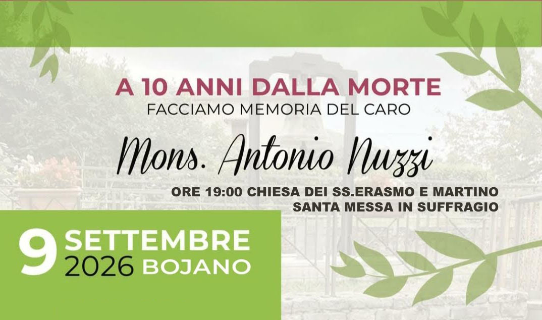 FACCIAMO MEMORIA DEL CARO MONS. ANTONIO NUZZI